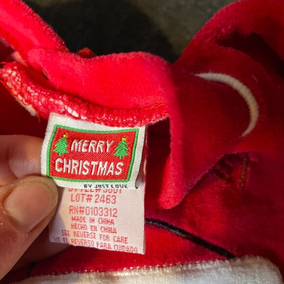 Baby's First Christmas 6-9M  Disney onesie and red velor sleep/play unisex baby - Picture 5 of 6